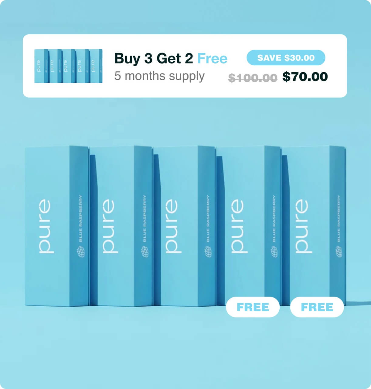 Blue Raspberry / Buy 3 Get 2 Free